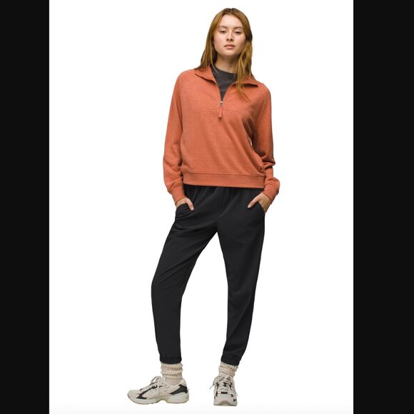 prAna Cozy Up Pullover in Terracotta Heather | Size M - Picture 4 of 8